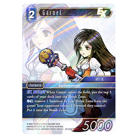 Garnet 27-094C card from the Final Fantasy set Journey of Discovery