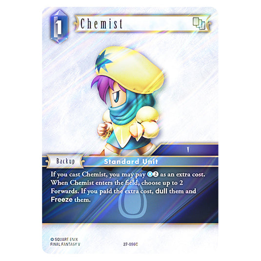 Chemist 27-096C card from the Final Fantasy set Journey of Discovery