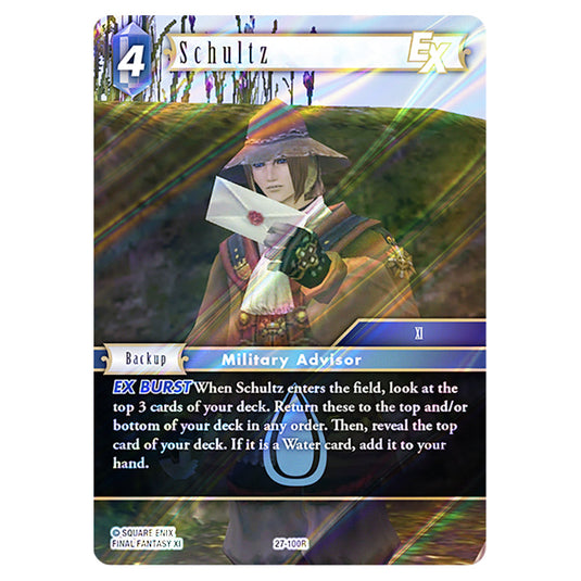 Schultz 27-100R card from the Final Fantasy set Journey of Discovery
