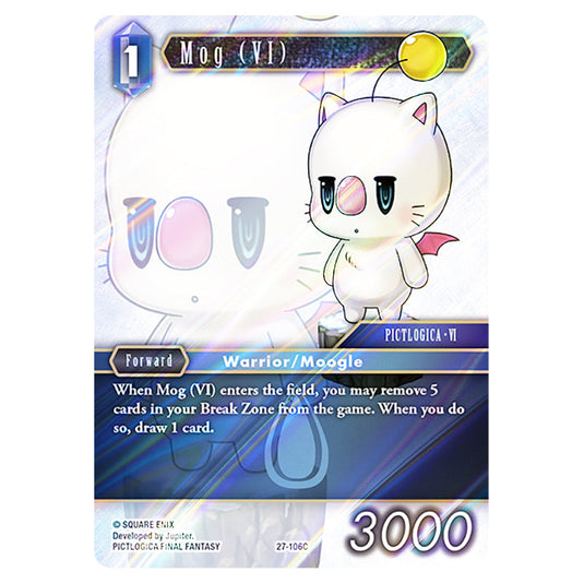 Mog (VI) 27-106C card from the Final Fantasy set Journey of Discovery