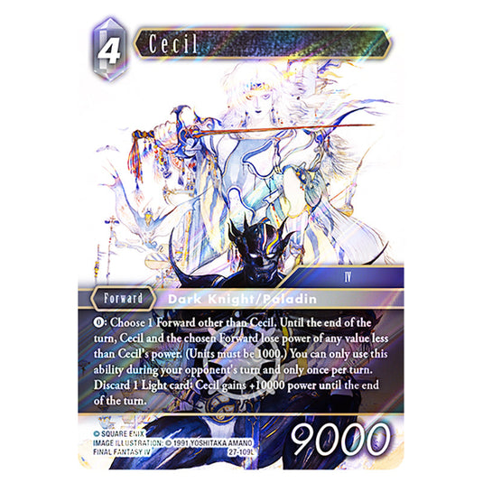 Cecil 27-109L card from the Final Fantasy set Journey of Discovery