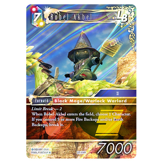 Robel-Akbel 27-114R card from the Final Fantasy set Journey of Discovery
