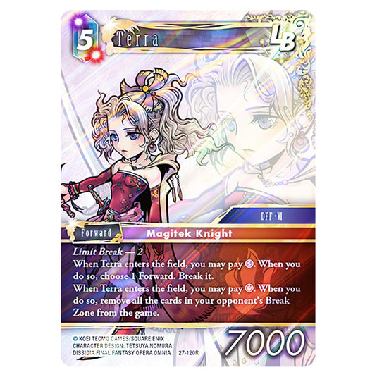 Terra 27-120R card from the Final Fantasy set Journey of Discovery
