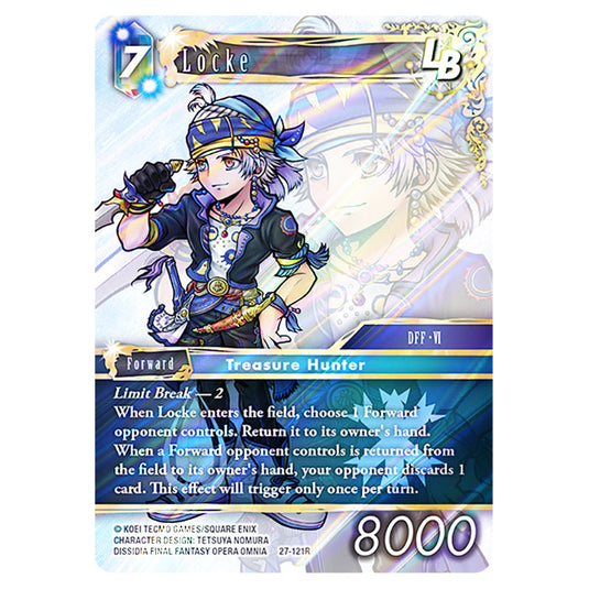 Locke 27-121R card from the Final Fantasy set Journey of Discovery