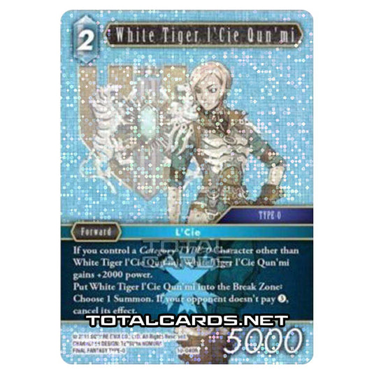 Final Fantasy - Opus 10 - White Tiger I'cie Qun'mi - (10-040R) (Foil)