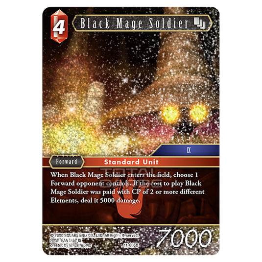 Final Fantasy - Opus 11 - Black Mage Soldier - (11-005C) (Foil)