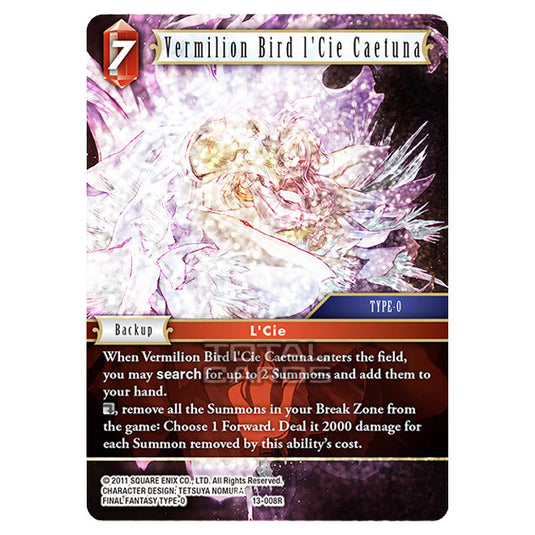 Final Fantasy - Opus 13 - Vermilion Bird l'Cie Caetuna - (13-008R) (Foil)