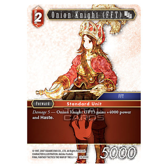 Final Fantasy - Opus 13 - Onion Knight (FFT) - (13-010C) (Foil)