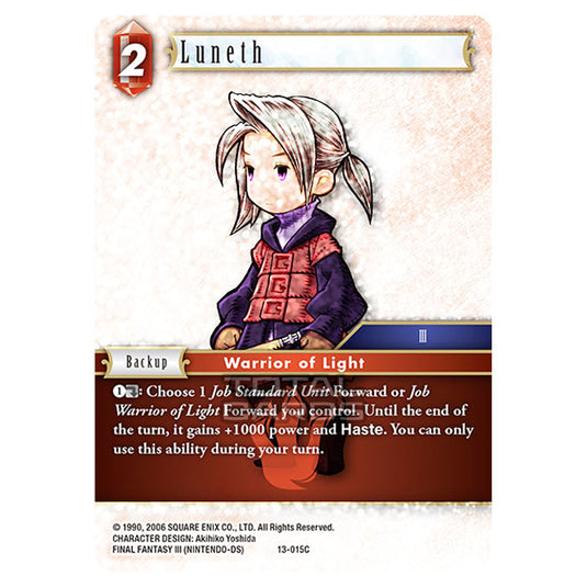 Final Fantasy - Opus 13 - Luneth - (13-015C) (Foil)