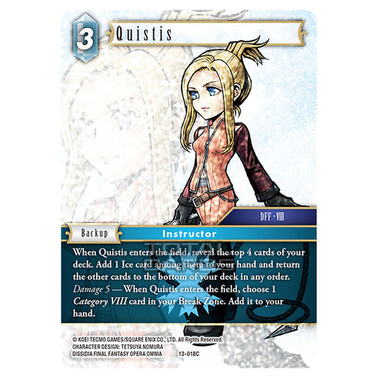 Final Fantasy - Opus 13 - Quistis - (13-018C) (Foil)