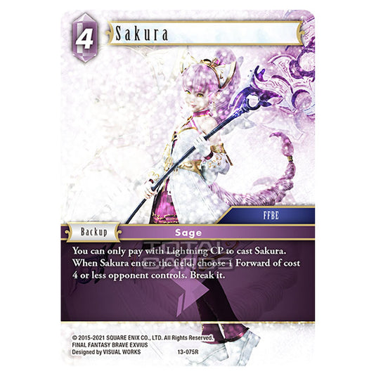 Final Fantasy - Opus 13 - Sakura - (13-075R) (Foil)