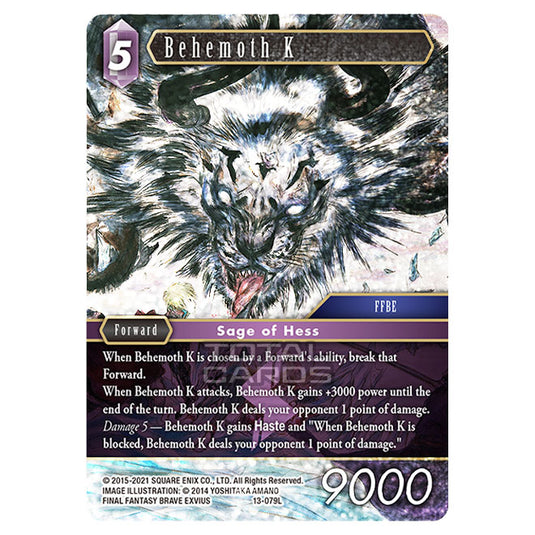 Final Fantasy - Opus 13 - Behemoth K - (13-079L) (Foil)