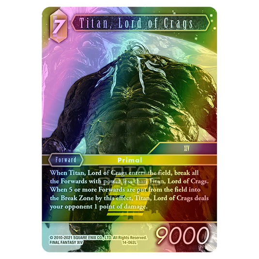 Final Fantasy - Opus 14 - Titan, Lord of Crags - (14-062L) (Foil)