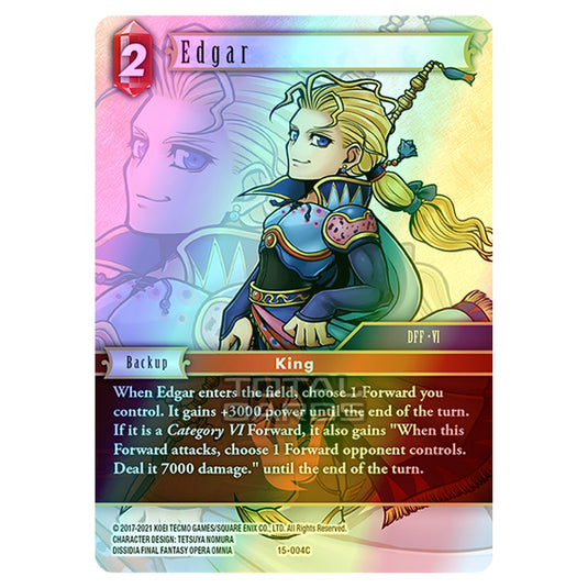 Final Fantasy - Opus 15 - Crystal Dominion - Edgar - (15-004C) (Foil)