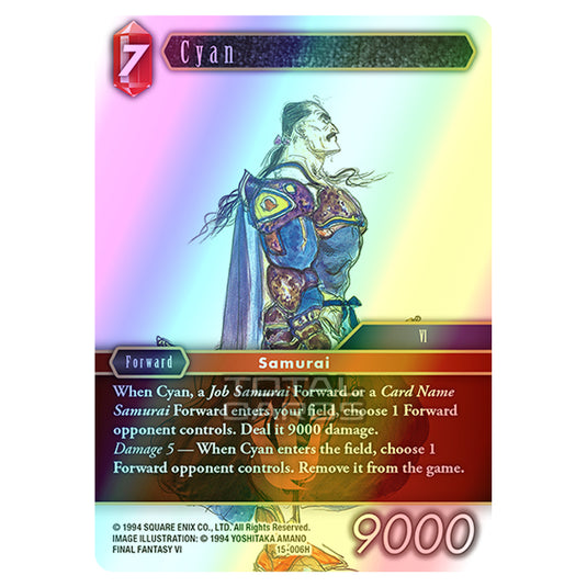 Final Fantasy - Opus 15 - Crystal Dominion - Cyan - (15-006H) (Foil)