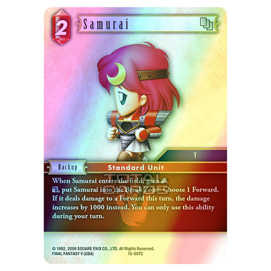 Final Fantasy - Opus 15 - Crystal Dominion - Samurai - (15-007C) (Foil)