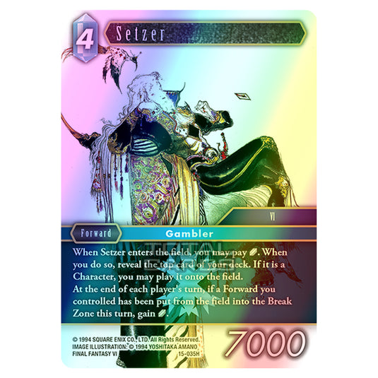 Final Fantasy - Opus 15 - Crystal Dominion - Setzer - (15-035H) (Foil)