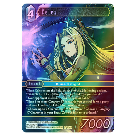 Final Fantasy - Opus 15 - Crystal Dominion - Celes - (15-036H) (Foil)