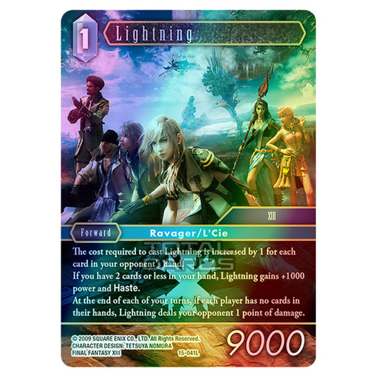 Final Fantasy - Opus 15 - Crystal Dominion - Lightning - (15-041L) (Foil)