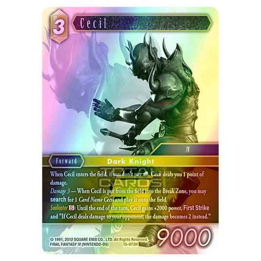 Final Fantasy - Opus 15 - Crystal Dominion - Cecil - (15-073H) (Foil)