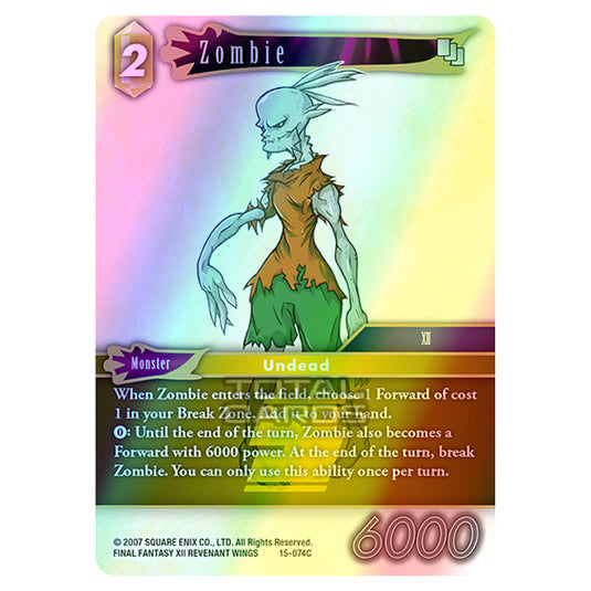 Final Fantasy - Opus 15 - Crystal Dominion - Zombie - (15-074C) (Foil)