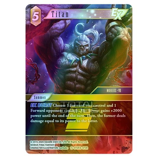 Final Fantasy - Opus 15 - Crystal Dominion - Titan - (15-075R/6-075R) (Foil)