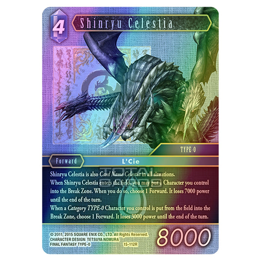 Final Fantasy - Opus 15 - Crystal Dominion - Shinryu Celestia - (15-112R) (Foil)