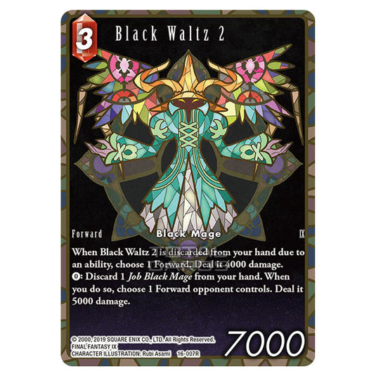 Final Fantasy - Emissaries of Light - Black Waltz 2 (Full Art) - (16-007RA)