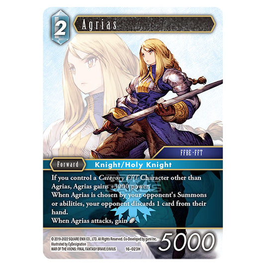 Final Fantasy - Emissaries of Light - Agrias - (16-023H)