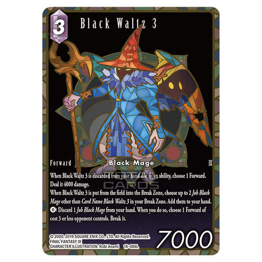 Final Fantasy - Emissaries of Light - Black Waltz 3 (Full Art) - (16-088LA)