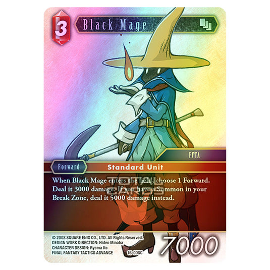 Final Fantasy - Emissaries of Light - Black Mage - (16-008C) (Foil)