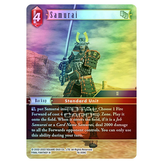 Final Fantasy - Emissaries of Light - Samurai - (16-009C) (Foil)