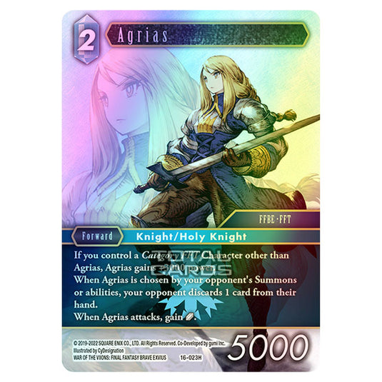 Final Fantasy - Emissaries of Light - Agrias - (16-023H) (Foil)