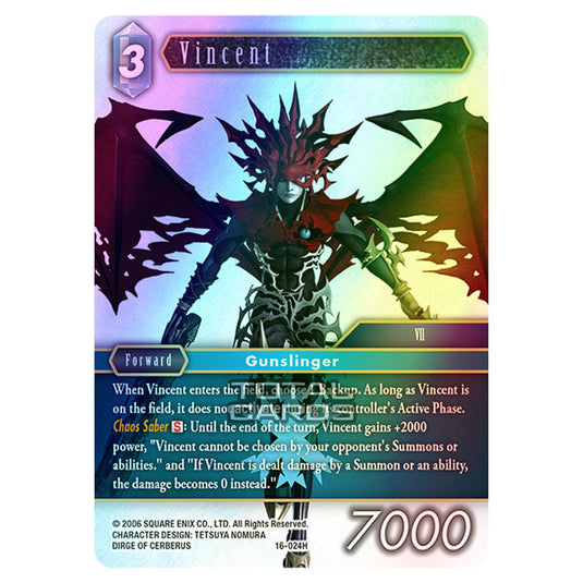 Final Fantasy - Emissaries of Light - Vincent - (16-024H) (Foil)