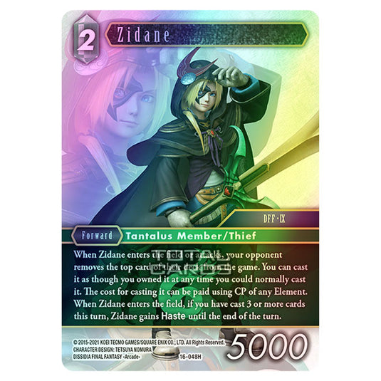 Final Fantasy - Emissaries of Light - Zidane - (16-048H) (Foil)