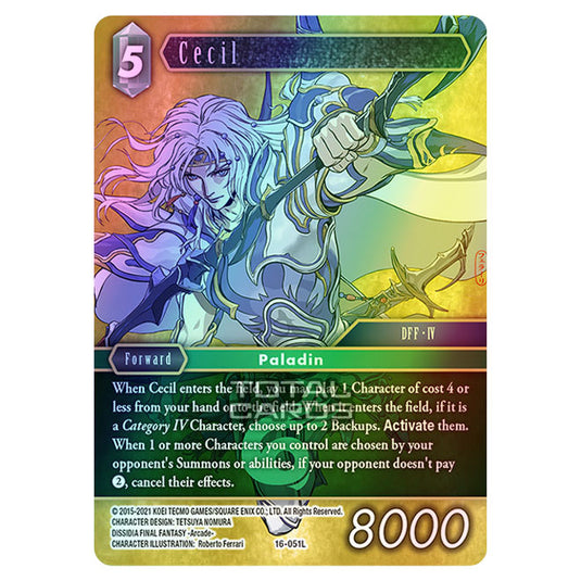 Final Fantasy - Emissaries of Light - Cecil - (16-051L) (Foil)