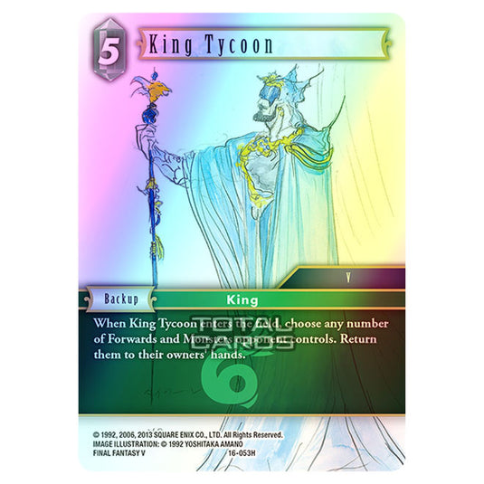 Final Fantasy - Emissaries of Light - King Tycoon - (16-053H) (Foil)