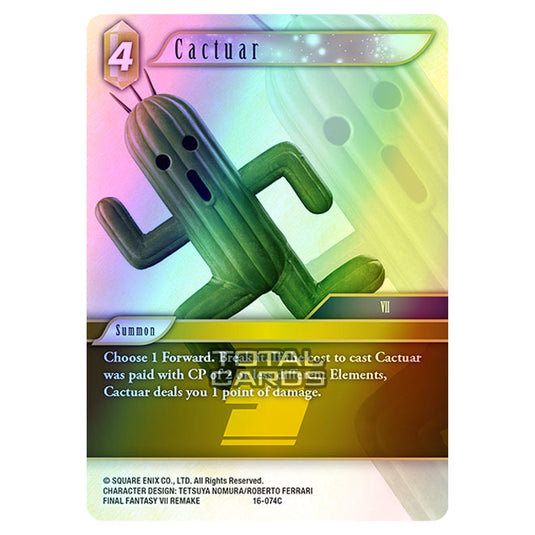 Final Fantasy - Emissaries of Light - Cactuar - (16-074C) (Foil)