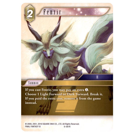 Final Fantasy - Opus 8 - Fenrir - (8-081R)