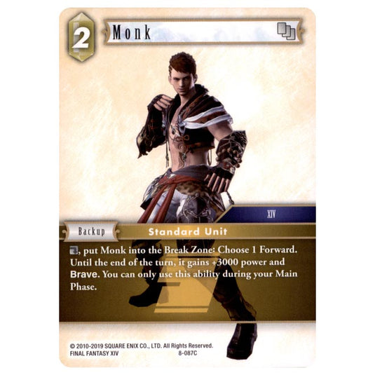 Final Fantasy - Opus 8 - Monk - (8-087C)