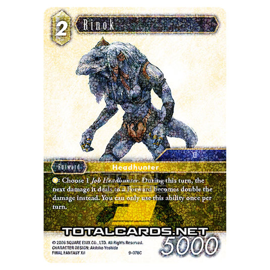 Final Fantasy - Opus 9 - Rinok - (9-078C) (Foil)