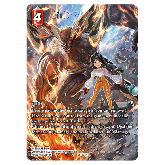 Ifrit 25-004H-a card from the Final Fantasy set Tears of the Planet