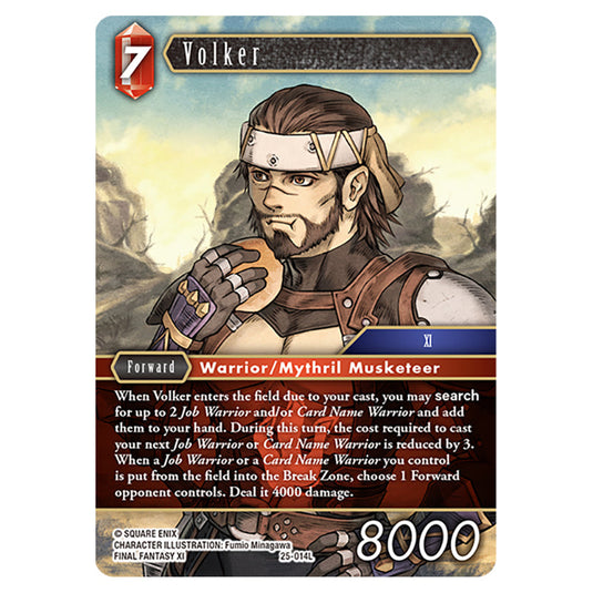 Volker 25-014L card from the Final Fantasy set Tears of the Planet