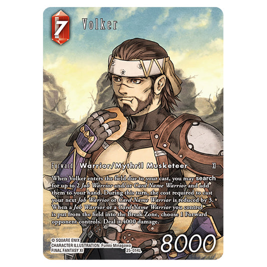 Volker 25-014L-a card from the Final Fantasy set Tears of the Planet