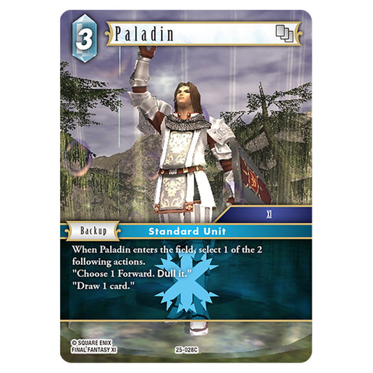 Paladin 25-028C card from the Final Fantasy set Tears of the Planet