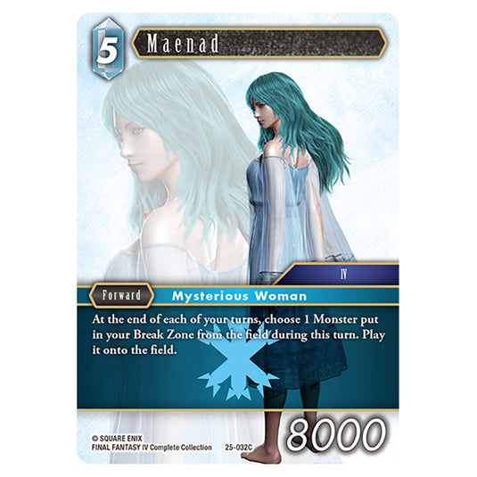 Maenad 25-032C card from the Final Fantasy set Tears of the Planet