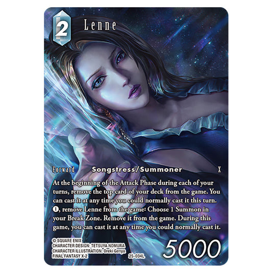 Lenne 25-034L-a card from the Final Fantasy set Tears of the Planet