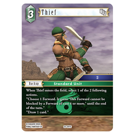 Thief 25-041C card from the Final Fantasy set Tears of the Planet