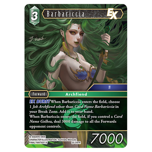 Barbariccia 25-047R card from the Final Fantasy set Tears of the Planet