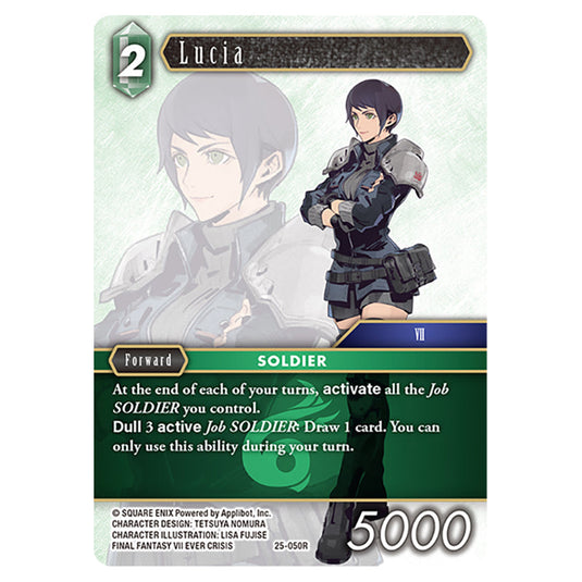 Lucia 25-050R card from the Final Fantasy set Tears of the Planet